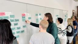 Jeff en Jos bezig met een design sprint